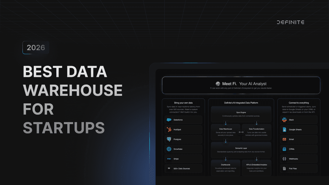 Best Data Warehouse for Startups in 2026: Skip the Enterprise Stack | Definite
